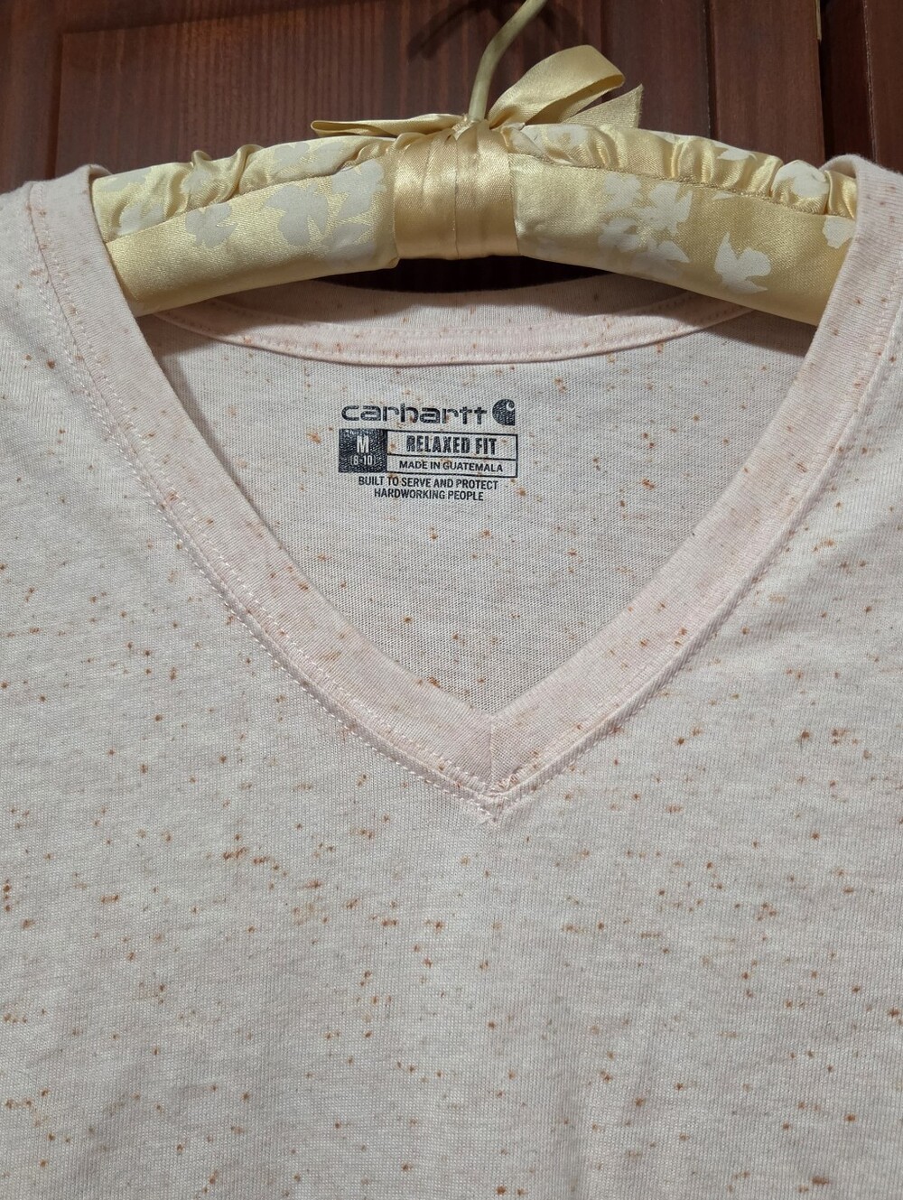 Carhartt pink with orange dots casual outdoorsy everyday long sleeve tee  | M - Picture 2 of 8